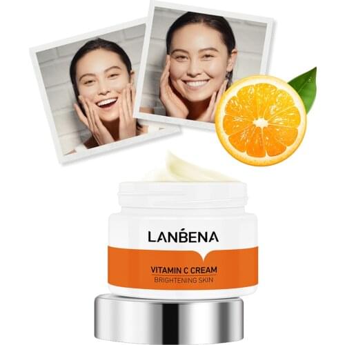 Vitamin C Whitening Skin Face Cream Fades Spots Improves Dullness Moisturizing Cream Even Skin Tone Brightening Skin Care Cream