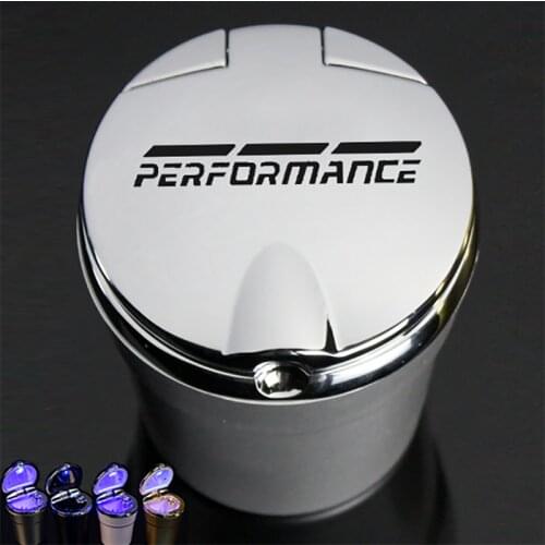 Car Ashtray With Led Lights With Cover Creative Personality Covered Car multi-function Car Supplies For Bmw PERFORMANCE 2019 20