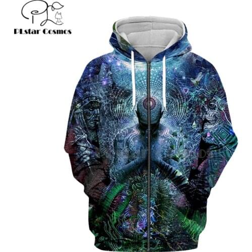 PLstar Cosmos Harajuku Herren Buddha 3d zip hoodies for Men/Women Poleras Buda Hemd Streetwear Psychedelic Unisex Plus size