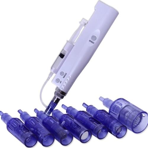 Professinal nano microneedling pen with liquid bb cream treatment mesogun pen injector hyaluronic serum mesotherapy Instrument