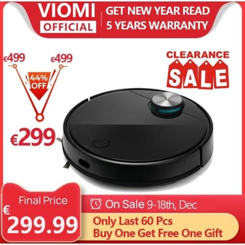 VIOMI Robot Vacuum Cleaner Cordless Stick Vacuum With Mijia App, Google Assistant Alexa For Home Carpet Hair Pet Dust Collector