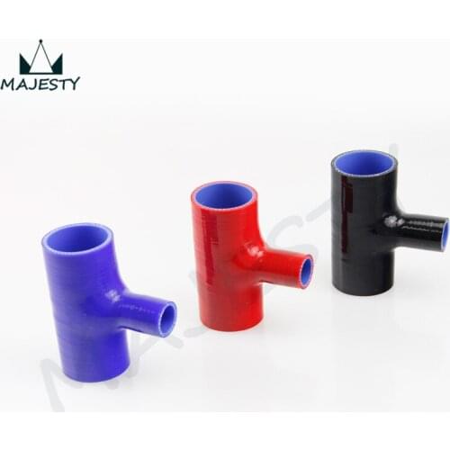 SILICONE HOSE T-Piece T SHAPE 60mm 2.36" for 25mm ID BOV 3 way black/blue/red