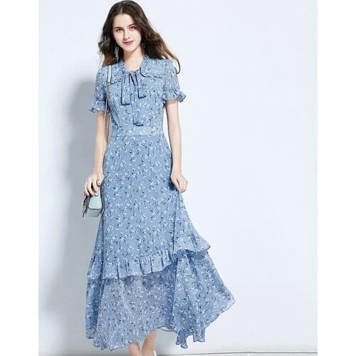 Голубые летние платья Wangxiangqian China At AliExpress