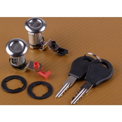 Beler 2Pcs Left&Right Car Door Lock Set W/Key 80600-01G25 80601-01G25 Fit for Nissan Pickup Pathfinder 1987 1988 1989 1990 1991