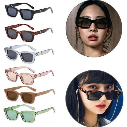 2021 Women Rectangle Sunglasses Brand Designer Retro Mountaineering Sunglasses 90 Square Frame UV400 Protection Outdoor Eyewear