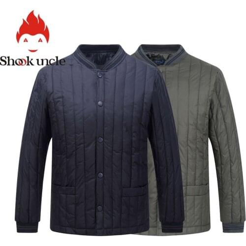 Winter elderly Male Cotton wear thickening tank long sleeve Winter Parka Jacket Men Casual Cotton Warm Coat For Man Outerwear