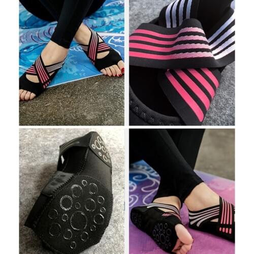 1 Pair Women Non-slip Fitness Dance Pilates Socks Professional Indoor Yoga Shoes XR-Hot