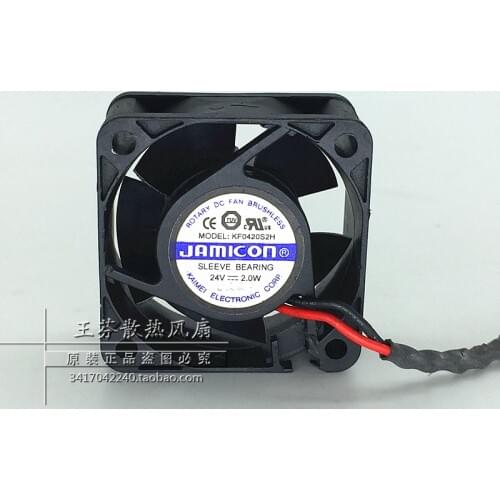 Jamicon KF0420S2H DC 24V 2.0W 40x40x20mm 2-wire Server Cooling Fan