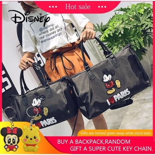 2020 Hot Large-capacity Shoulder Bag Disney Backpack Mickey Mouse Women Bag Mickey Sequin Girl Portable Waterproof Duffel Bags