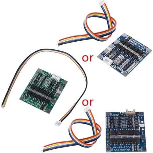 4S 30A 12.8V w/Balance 3.2V LiFePo4 LiFe 18650 Battery BMS Protection PCB Board 25UB