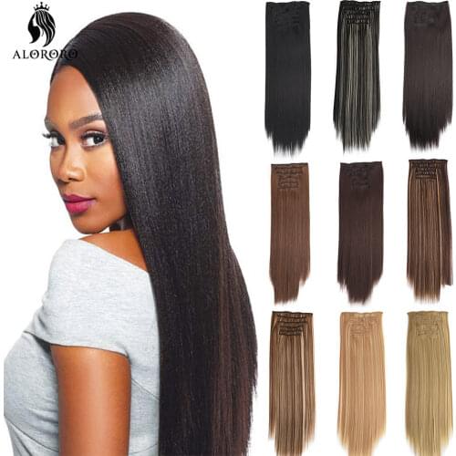 Накладные волосы на заколках ALORORO China At AliExpress