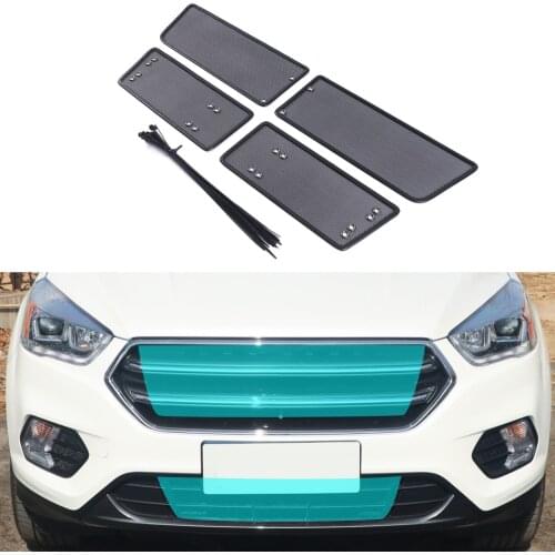 For Ford Kuga Escape 2018 2019 Car Accessory Front Grille Insert Net Anti-insect Dust Garbage Proof Stainless Inner Cover Mesh