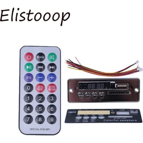 Car MP3 Radio Player Decoder Board Bluetooth Module Hands-free Remote Control USB FM Aux Radio for Car