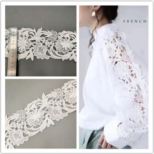 Free shipping Milk Silk Stereo Handmade Water-soluble Lace Hollow Clothing Accessories Bar Code Lace