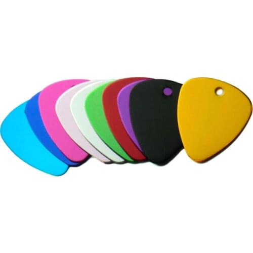 Wholesale 20pcs Triangles Shape DIY Pendant For Dogs Cats Puppy Phone Number ID Tag Pet Supplies Aluminum Pet Name Accessories