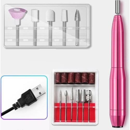 Electric Manicure Dril Gel Nail Drill Mini Manicure Nail Polisher Removing Gel Polish Drill Machine Nail Sander Nail Drill Bits