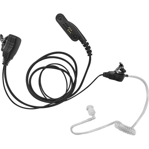 Walkie Talkie Headset Security Acoustic Tube Surveillance Headphone