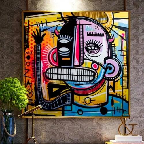Graffiti Street Art Joachim Abstract Colorful Canvas Painting Poster Prints Cuadros Wall Art Picture for Living Room Decoration
