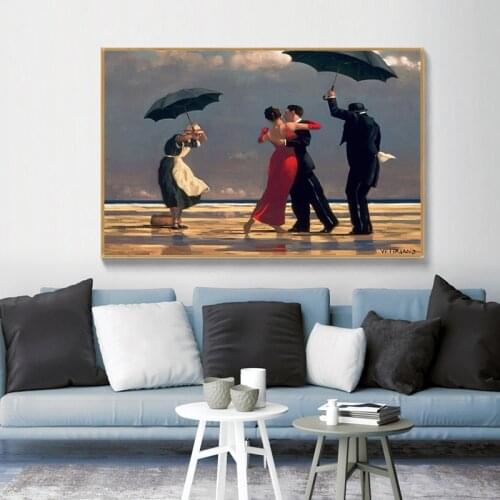 Dancing in the rain Canvas Paintings Wall Art Prints Poster Living Room Decor Decorative Paintings On The Wall Home Decor