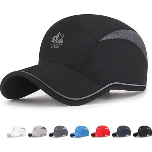 Summer Outdoor Light And Breathable Sun Hat Men And Women Sports Reflective Side Quick-Drying Hats Sunscreen Baseball Hats