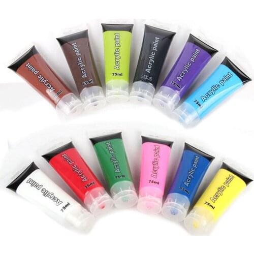 Acrylic Paint Tube Waterproof Pigment Craft Drawing Painting on Wall Canvas Wood