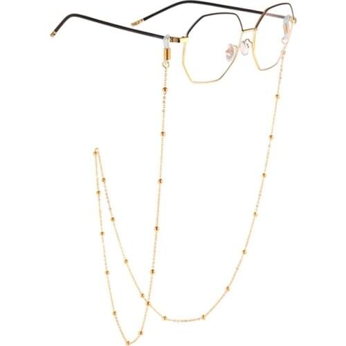 IMIXLOT High Quality Reading Glasses Sunglasses Neck Chain Cords Holder Metal Strap Spectacles Gold Silver Color