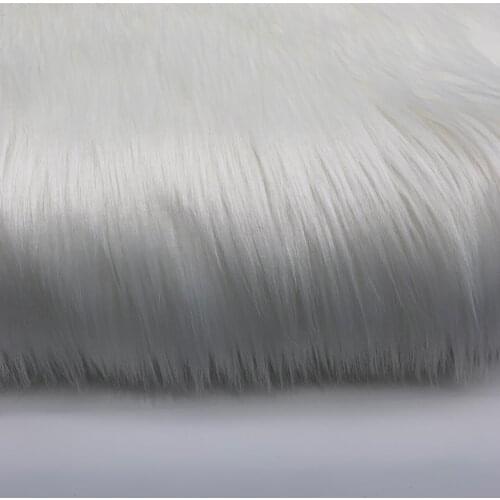 100*160cm 70mm Hair Length Bleached Roll Hair 1000g Fur Collar Toy Carpet Home Textile Big Fox Hair Cosplay Handmade DIY Fabric