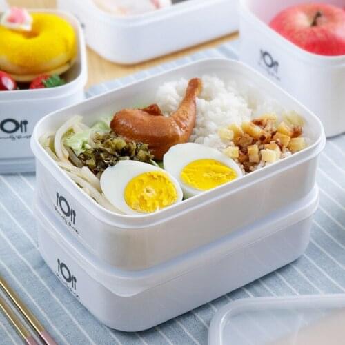 Plastic Sealed Fresh Box Refrigerator Food Fresh Bowl Microwave Heating Lunch Box Portable Bento Boxes Food Organizer Container