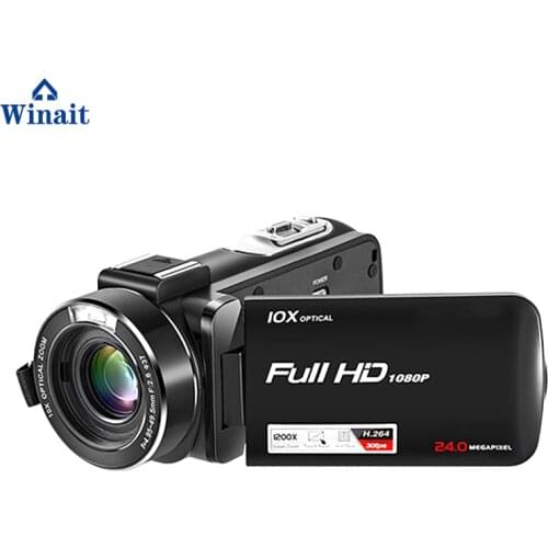 Winait popular HDV-Z82 digital video camera with High-end CMOS sensor 10X optical zoom