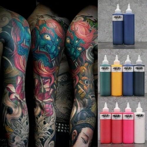 Professinal Dynamic Tattoo Ink Pigment Set Body Arts 8 Oz Tattoo Inks DIY Makeup Paints Natural Tattoo Ink Pigment