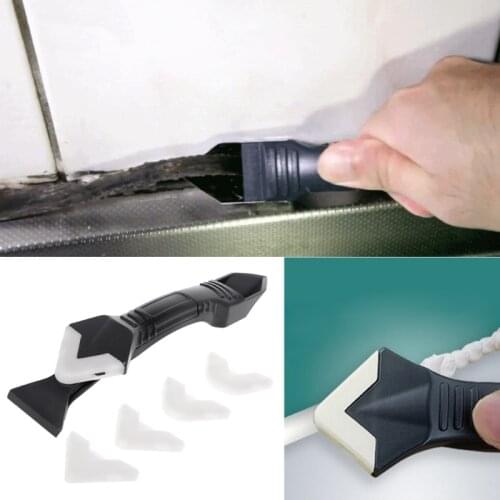 DIY 3 In 1 Sealant Angle Scraper Silicone Trowel Grout Caulk Corner Remover Tool C90D