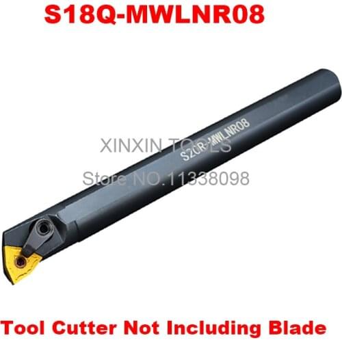 S18Q-MWLNR08 Boring Bar,MWLNR Internal turning Tool holder,Indexable CNC tool,Lathe cutting tool Bar for WNMG0804 Insert