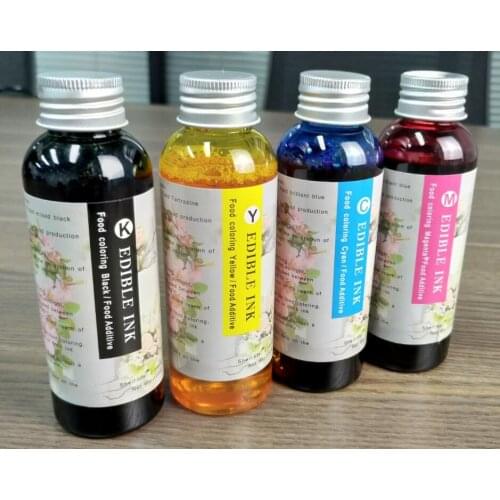 Edible Ink CMYK 100ml/bottle Food Printer Ink