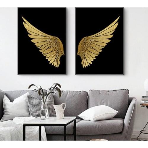 Modern Abstract Dream Wings Wall Art Canvas Painting Picture Gallery Posters and Prints for Living Room Interior Home Decor