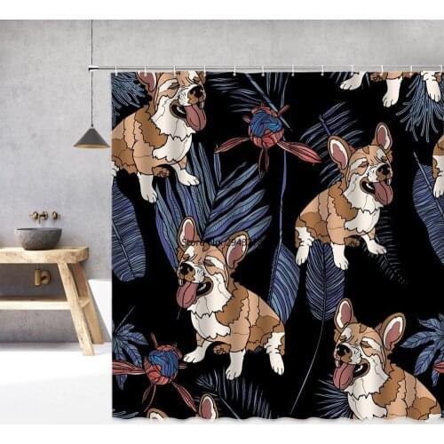 Cartoon Cute Childs Shower Curtains Bathroom Bath Curtain Waterproof With Hooks 3D Printed 180*200cm Polyester Bath Screen