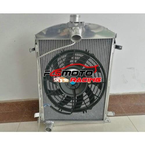 5 ROW Aluminum Radiator For Ford Model A 3.3L 1930 1931 MT 30 31 & OR With FAN Newly-improved