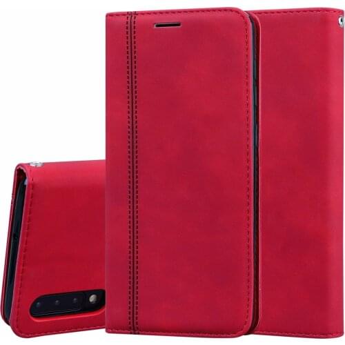 A50 Fashion PU Leather Flip Case For Samsung Galaxy A50s Mobile Phone Protection Bag Magnetic Suction Cover