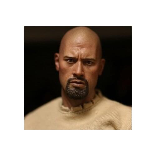 1/6 scale figure head shape for 12" Action figure doll accessories FastFurios Luke Hobbs Dwayne Johnson figure doll head