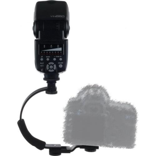 C Shaped Bracket F Flash LED Video Light DC DSLR SLR Camera Mini DV Camcorder