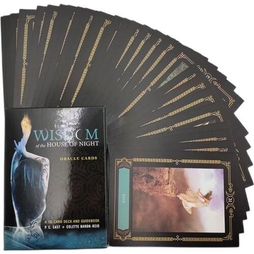House of Night Oracle Cards Wisdom Tarot Cards Deck Coated Paper 50 Sheet Mysterious Divination Fate Adult Children Board Game
