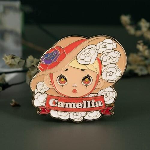 Laura Metal Badge Blind Box Toys ToyCity Floral Fashion Badage Random Surprise Toy Birthday Gift Decor 12 Pcs/Set