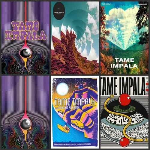 New Tame Impala Psychedelic Poster And Prints Rock Music Band Tour Art Canvas Painting Wall Pictures For Living Room Home Decor