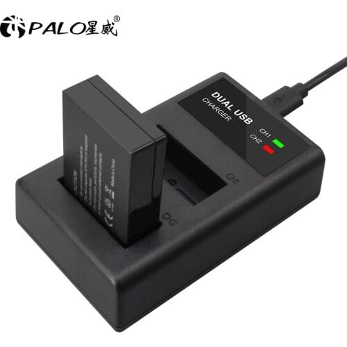 PALO LP-E12 2-Cells LCD USB Dual digital camera battery Charger for Canon M 100D Kiss X7 Rebel SL1 EOS M10 EOS M50 DSLR