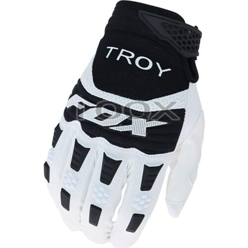 Pawtector Black/White Gloves Motorbike Motocross MX ATV MTB Dirt Bike Racing Gloves
