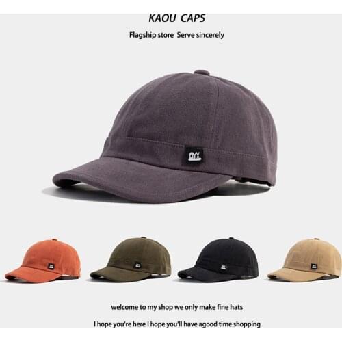 Spring Summer Korean Style Baseball Cap Cotton Hats for Men Solid Color Cotton Snapback Caps for Women Student Baseball Hat