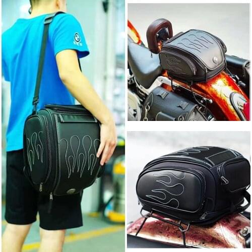 Uglybros rear seat bag motorcycle helmet bag multifunctional universal motorcycle saddle bag waterproof motorbike rear tail bag