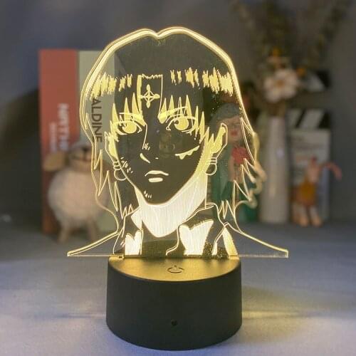 3D Night Light Remote Control LED Nightlight USB HUNTER HUNTER Table Lamp Color Changing Decoration Gifts for Anime Fans
