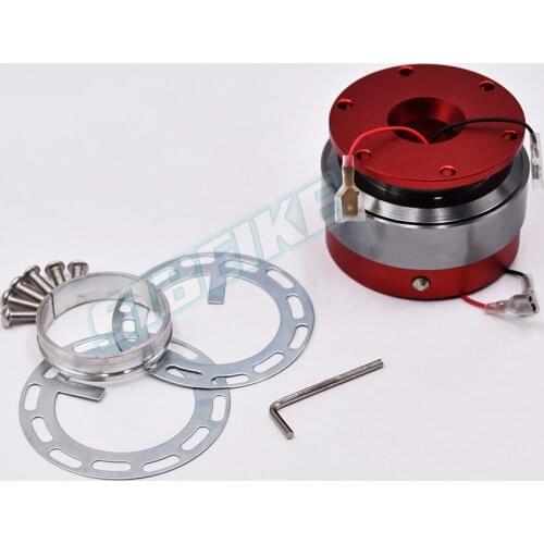 Universal Car Steering Wheel Quick Release Hub Adapter Snap Off Boss Kits Red