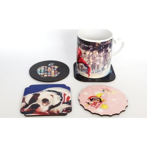 10pcs/lot Blank Sublimation Coaster Mat Square Shape High Quality DIY Printing Heat press Transfer Mug cup Pad MDF wood Material