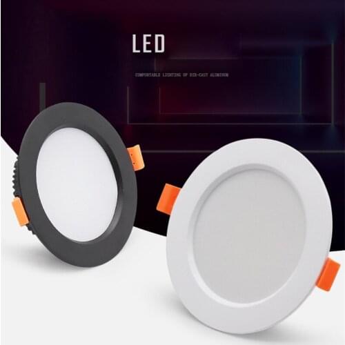 10pcs/lot LED Downlight 5W 9W 12W 18W Round Recessed Lamp AC 220V Down Light Home Decor Bedroom Kitchen Indoor Spot Lighting